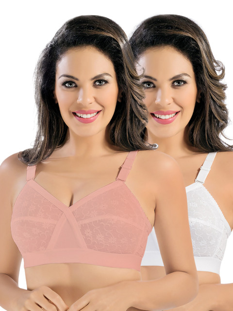 

Sonari Pack of 2 Full-Coverage Bras celina, White