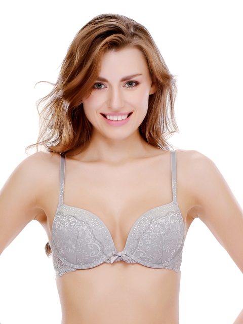 

Clovia Grey Push-Up Bra BR0355P01