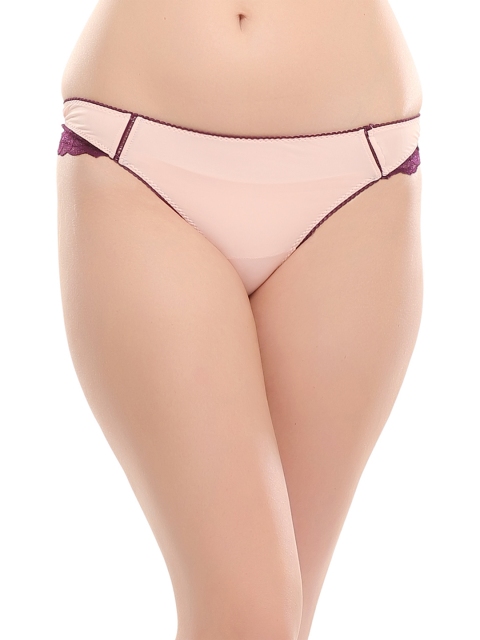 

Clovia Women Pink Thong Briefs PN0373P22XL
