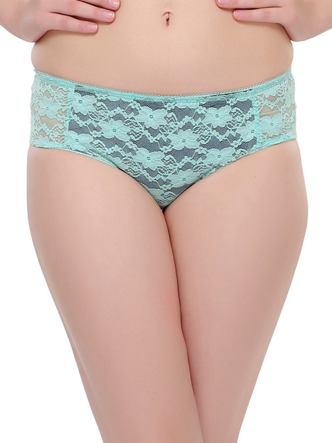 

Clovia Women Blue Lace Briefs PN0380P03XL