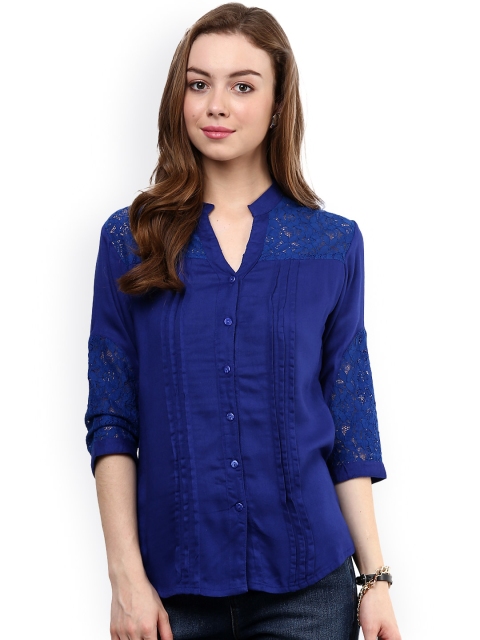 

Hapuka Blue Lace Top
