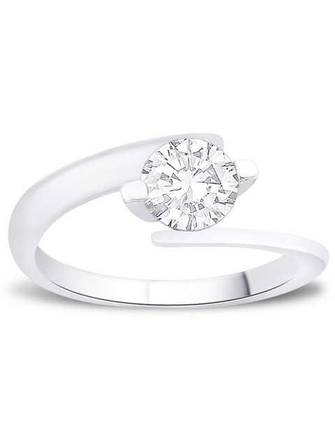 

Peora Sterling Silver & Rhodium-Plated Ring