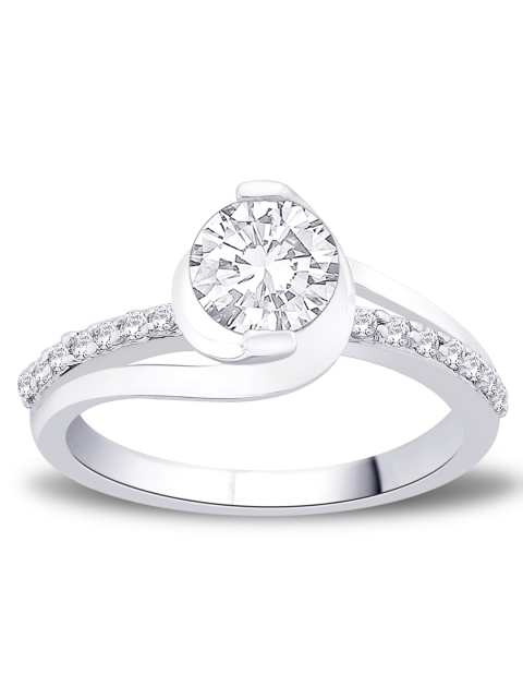 

Peora Sterling Silver & Rhodium-Plated Ring