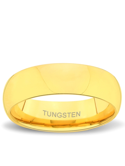 

Peora Men Gold-Toned Tungsten Ring
