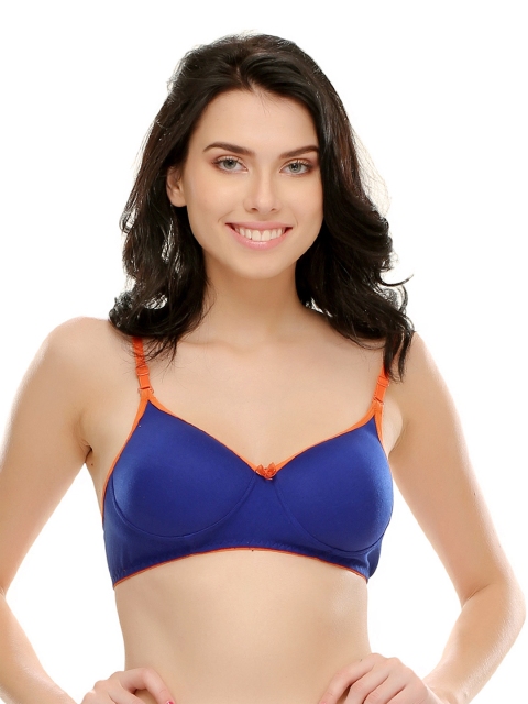 

Clovia Blue Plunge Bra BR0262P0840D