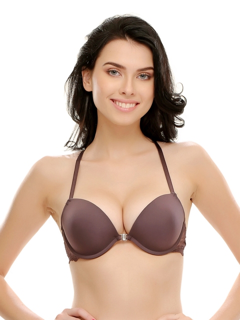 

Clovia Brown Push-Up Bra BR0345P0640D