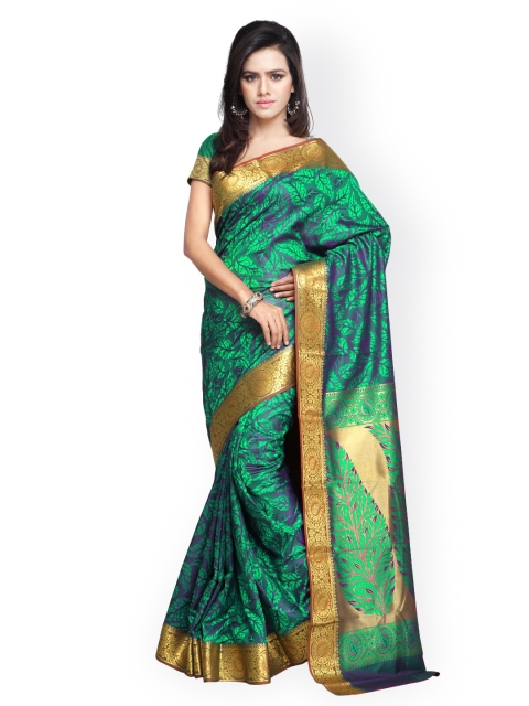 

Varkala Silk Sarees Green Jacquard & Art Silk Traditional Saree