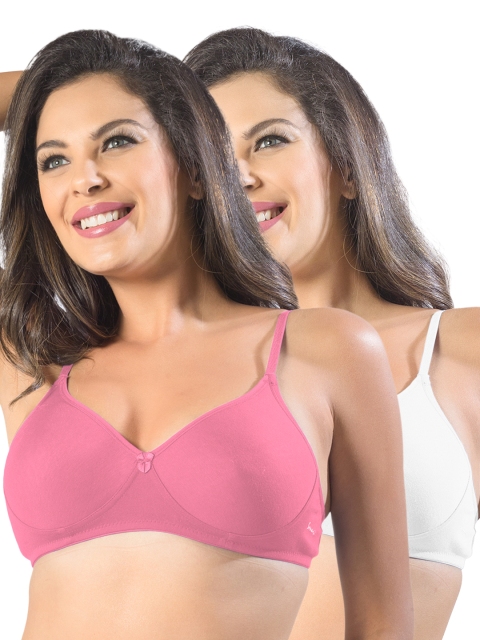 

Sonari Pack of 2 Full-Coverage T-shirt Bras, Pink