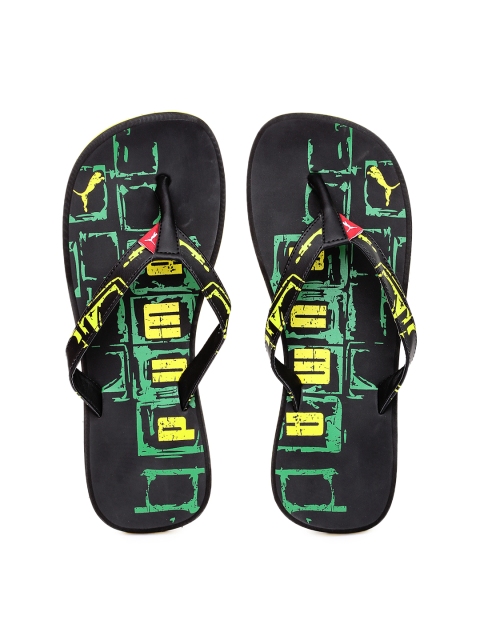 

PUMA Men Black Printed Kongo Flip Flops