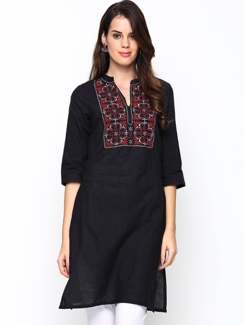 

AURELIA Women Black Kurta