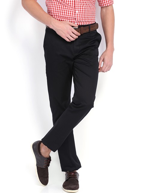 

U.S. Polo Assn. Men Black Tapered Fit Formal Trousers
