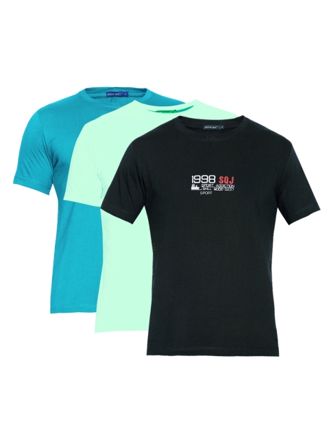 

Status Quo Men Pack of 3 Pure Cotton T-shirts, Multi