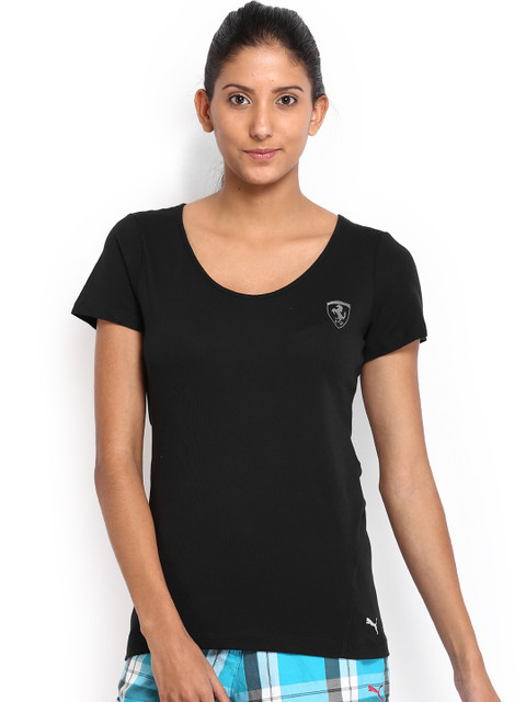 

Puma Women Black Ferrari Shield T-shirt