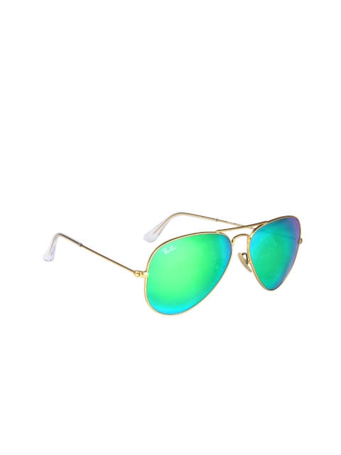 

Ray-Ban Unisex Aviator Sunglasses 0RB3025, Gold