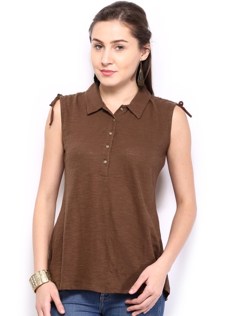 

W Women Brown Top