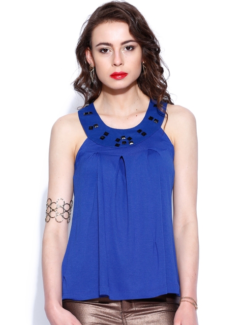 

D Muse Blue Embellished Top
