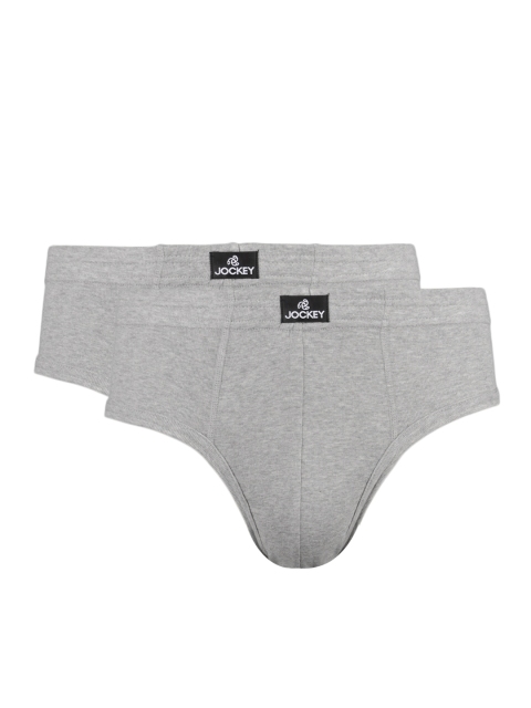 

Jockey ELANCE Men Grey Melange Pack of 2 Briefs 1009