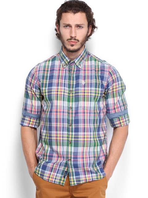 

U.S. Polo Assn. Denim Co. Men Multi-Coloured Checked Casual Shirt