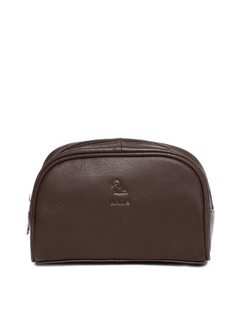 

Kara Unisex Brown Leather Travel Pouch