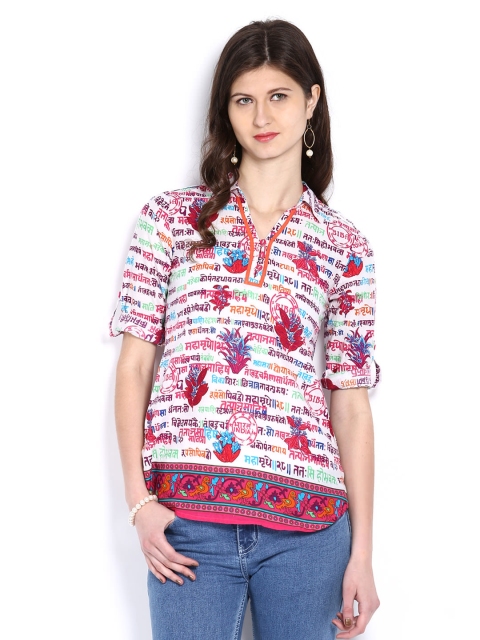 BIBA OUTLET Women Multi-Coloured Printed Kurti available at myntra for Rs.479