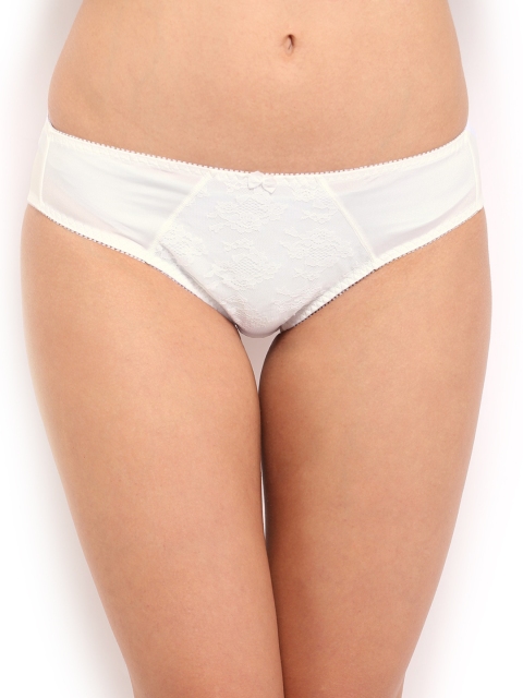 

Triumph Women White Doreen Hikini Briefs 755I847