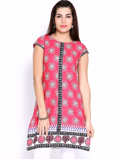 

Aurelia Women Pink Printed Kurta
