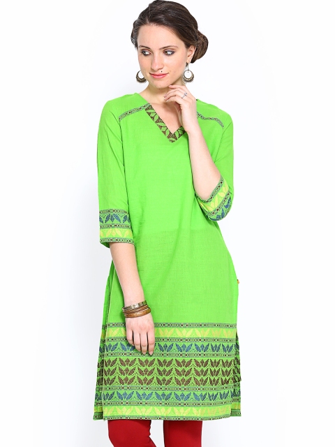 

Aurelia Women Green Kurta
