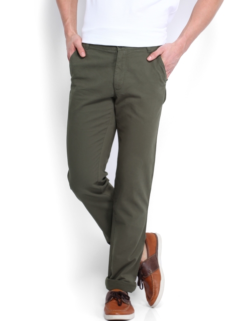 

Arrow Sport Men Green Slim Fit Trousers