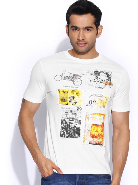 

Inmark Men Off-White Printed T-shirt