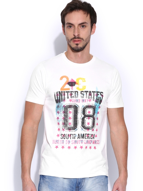 

Inmark Men Off-White Printed T-shirt