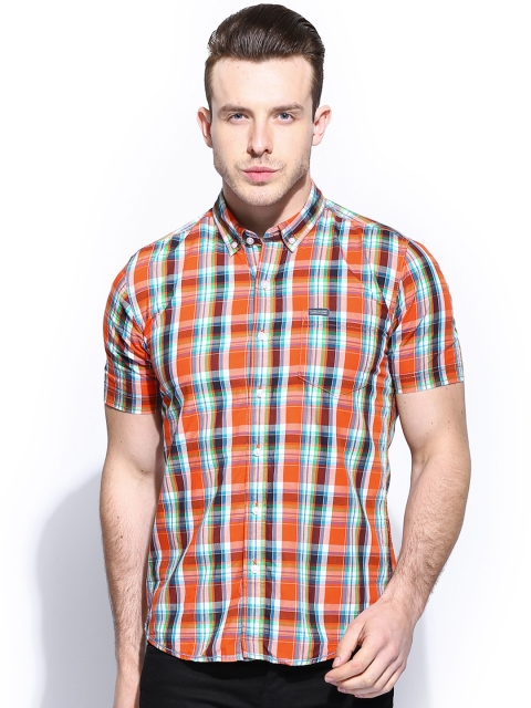 

Flying Machine Men Multicoloured Checked Casual Shirt, Multi