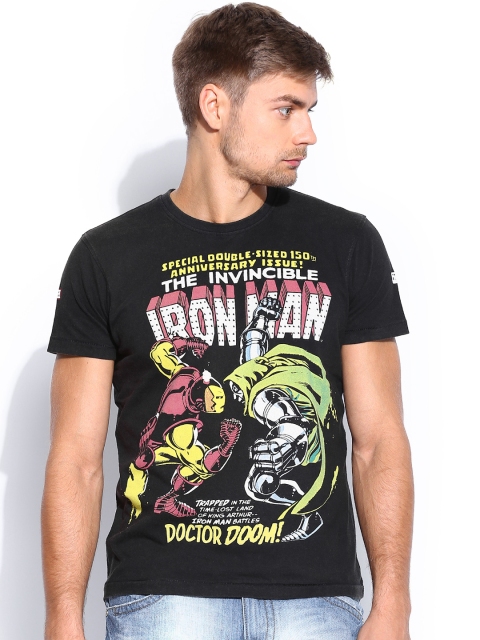 

Kook N Keech Marvel Avengers Men Black Printed T-shirt