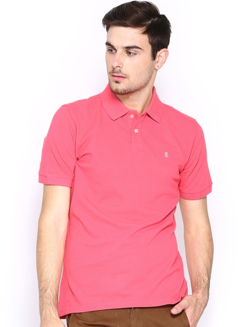 

IZOD Men Pink Slim Fit Polo T-shirt