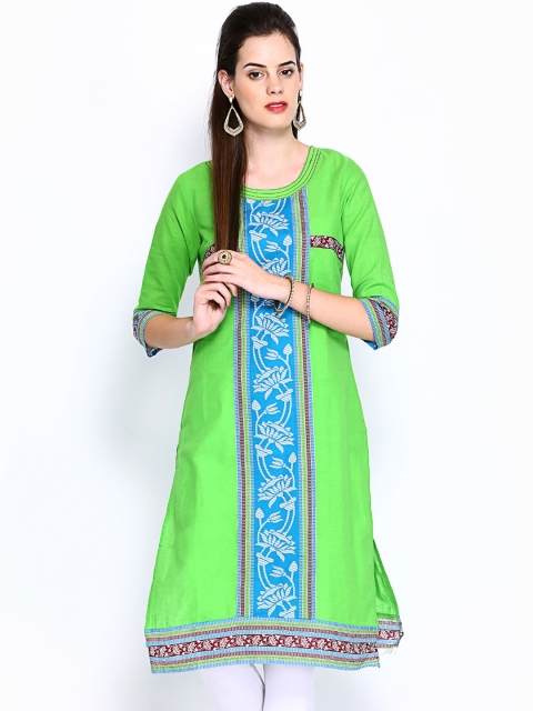 

Aurelia Women Green Printed Kurta