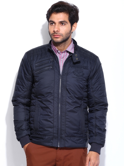 

Arrow Sport Men Navy Padded Jacket, Navy blue