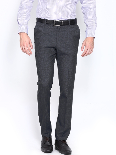 

Arrow Men Grey Tapered Fit Formal Trousers