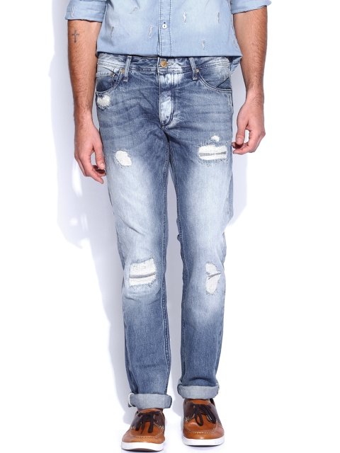 

Vintage by Jack & Jones Blue Washed Tim Slim Fit Jeans