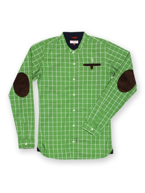 

U.S. Polo Assn. Kids Green & White Checked Shirt