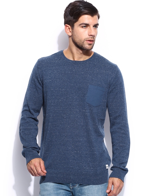 

Quiksilver Men Blue Melange Fenton Sweater