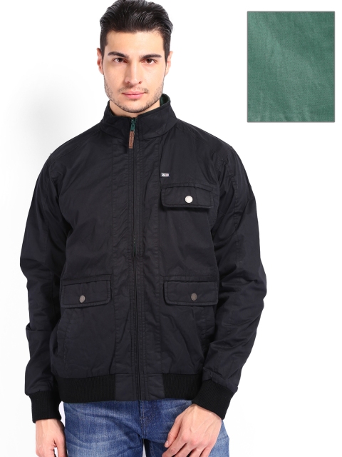 

Arrow Sport Men Black & Green Reversible Jacket