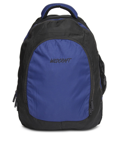 

Wildcraft Unisex Black & Blue Corporate Backpack
