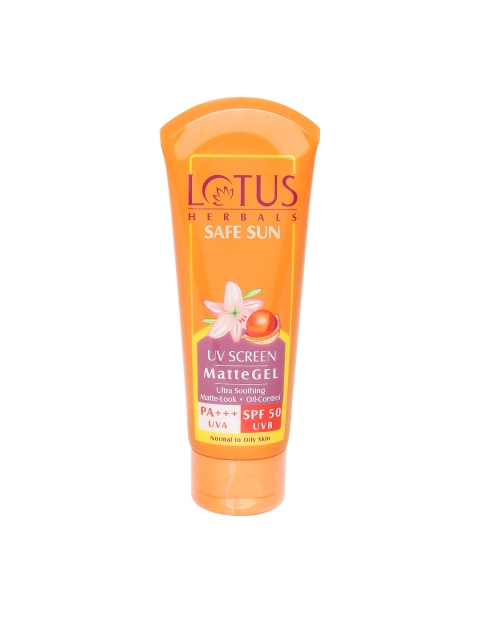 Lotus Herbals Safe Sun UV Screen Matte Gel Sunscreen with SPF 50