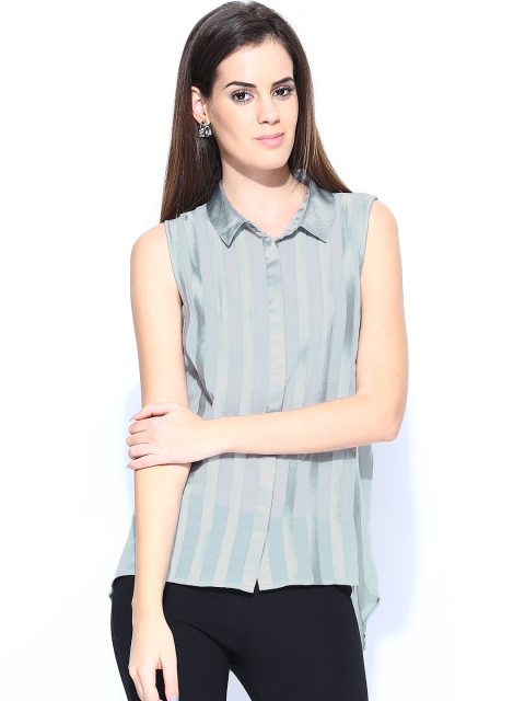 

Vero Moda Women Grey Sheer Shirt