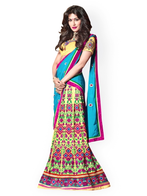 

Touch Trends Multicoloured Net Semi-Stitched Lehenga Choli, Multi