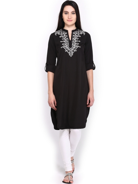 

W Women Black Kurta