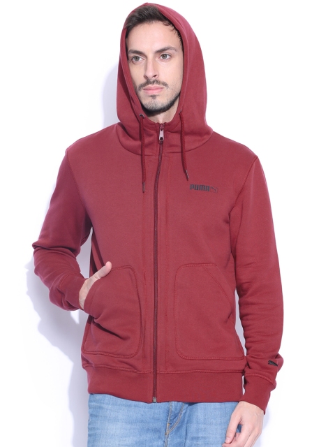 

Puma Men Maroon Teddy Hooded Sweatshirt