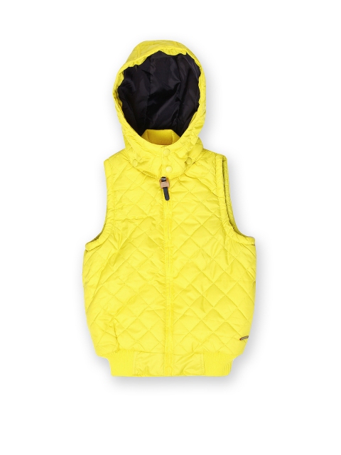 

U.S. Polo Assn. Kids Boys Yellow Hooded Padded Jacket