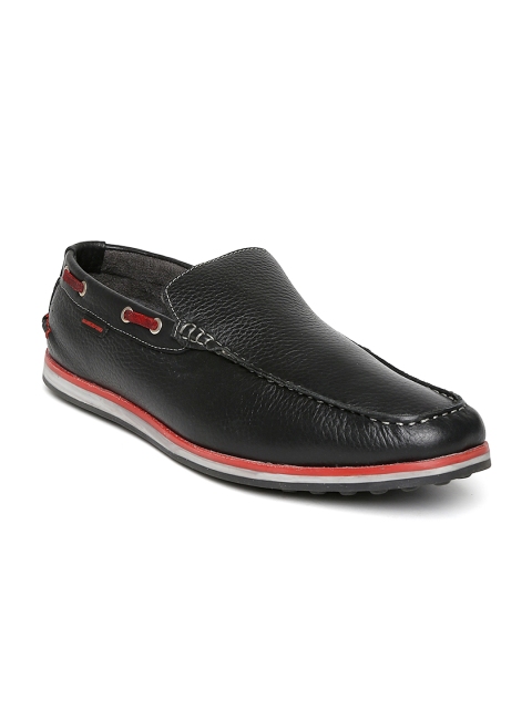 

Numero Uno Men Black Leather Loafers