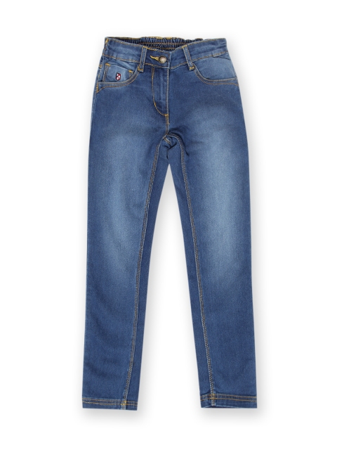 

U.S. Polo Assn. Kids Girls Blue Stretchable Jeans
