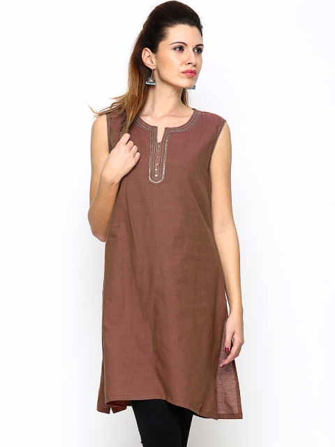 

AURELIA Women Brown Kurta